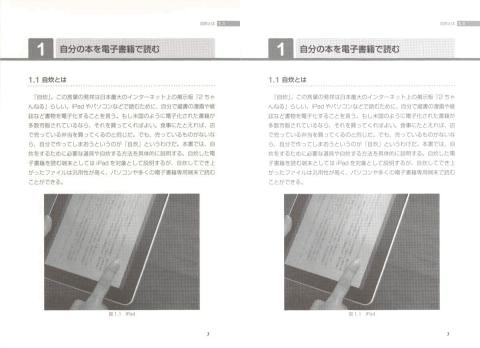 左:画像サイズ変換 右:画像サイズ変換+コントラスト調整(+10)