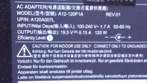 19.5V 6.15A 120W