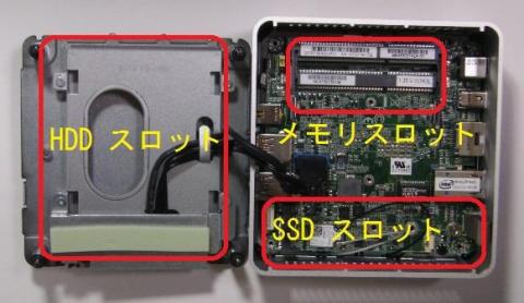 裏蓋を開けたところ