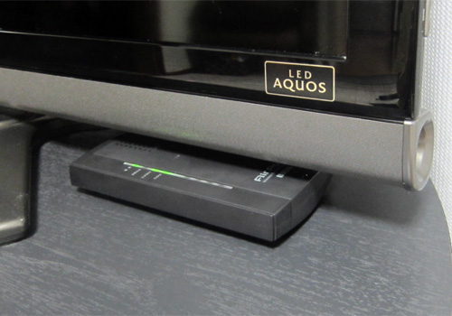 レビュー品の設置風景