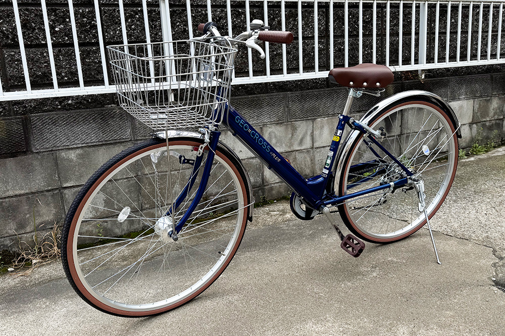 (No 0929-2) GEO CROSS plus 27インチ ブルー まだまだ人力のママチャリで頑張ります！ - NORNO｜ノルノ