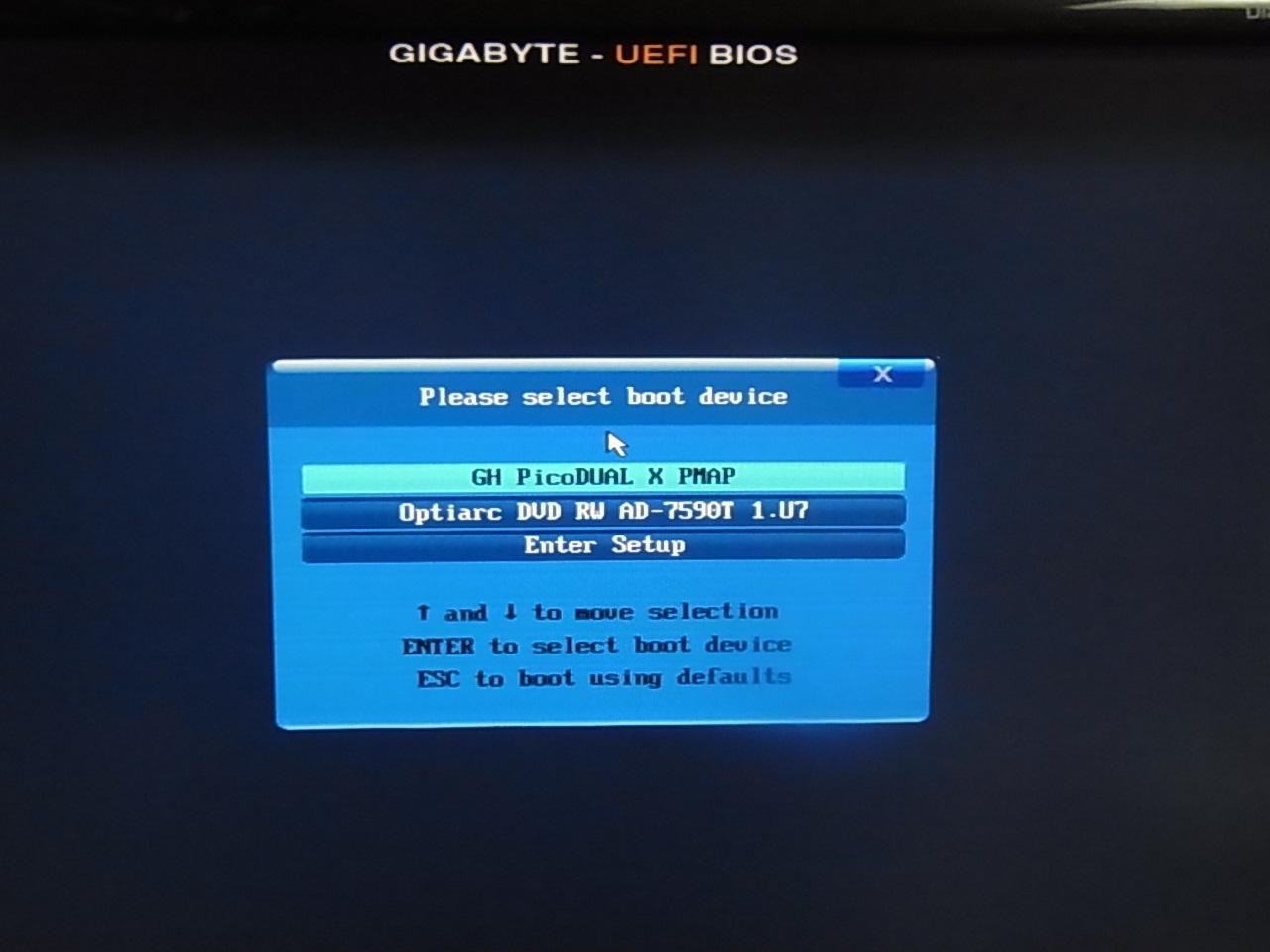 GIGABYTE GA-B75M-D2V に FreeNAS と NAS4Free 入れてみた FreeNAS