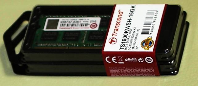 追加で組み込む物②メモリ8GB×2枚