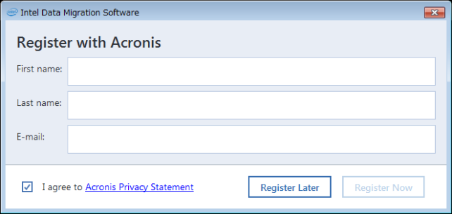 ディスクのクローン作製を押します。
