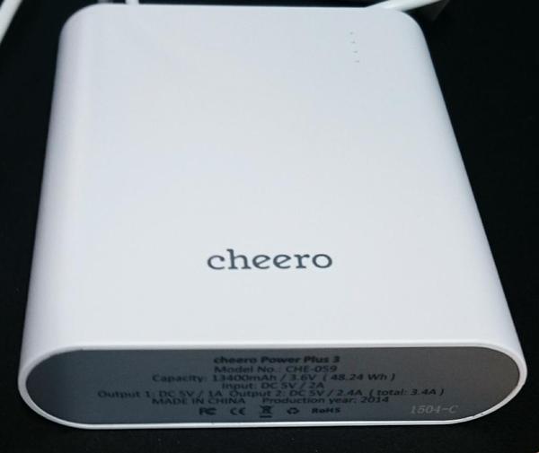 日本製電池使用モバイルバッテリー Cheero Power Plus 3 mah 大容量 モバイルバッテリーのレビュー ジグソー レビューメディア