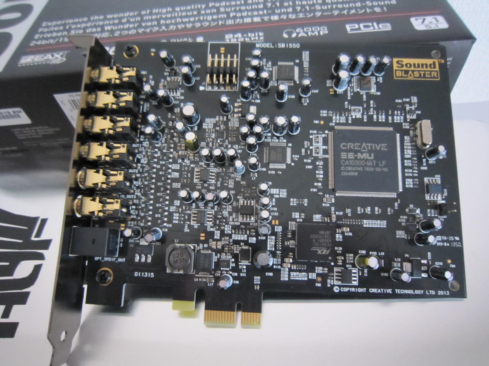 Computers Accessories Creative ハイレゾ対応 サウンドカード Sound Blaster Audigy Rx Pci E Sb Agy Rx Internal Sound Cards