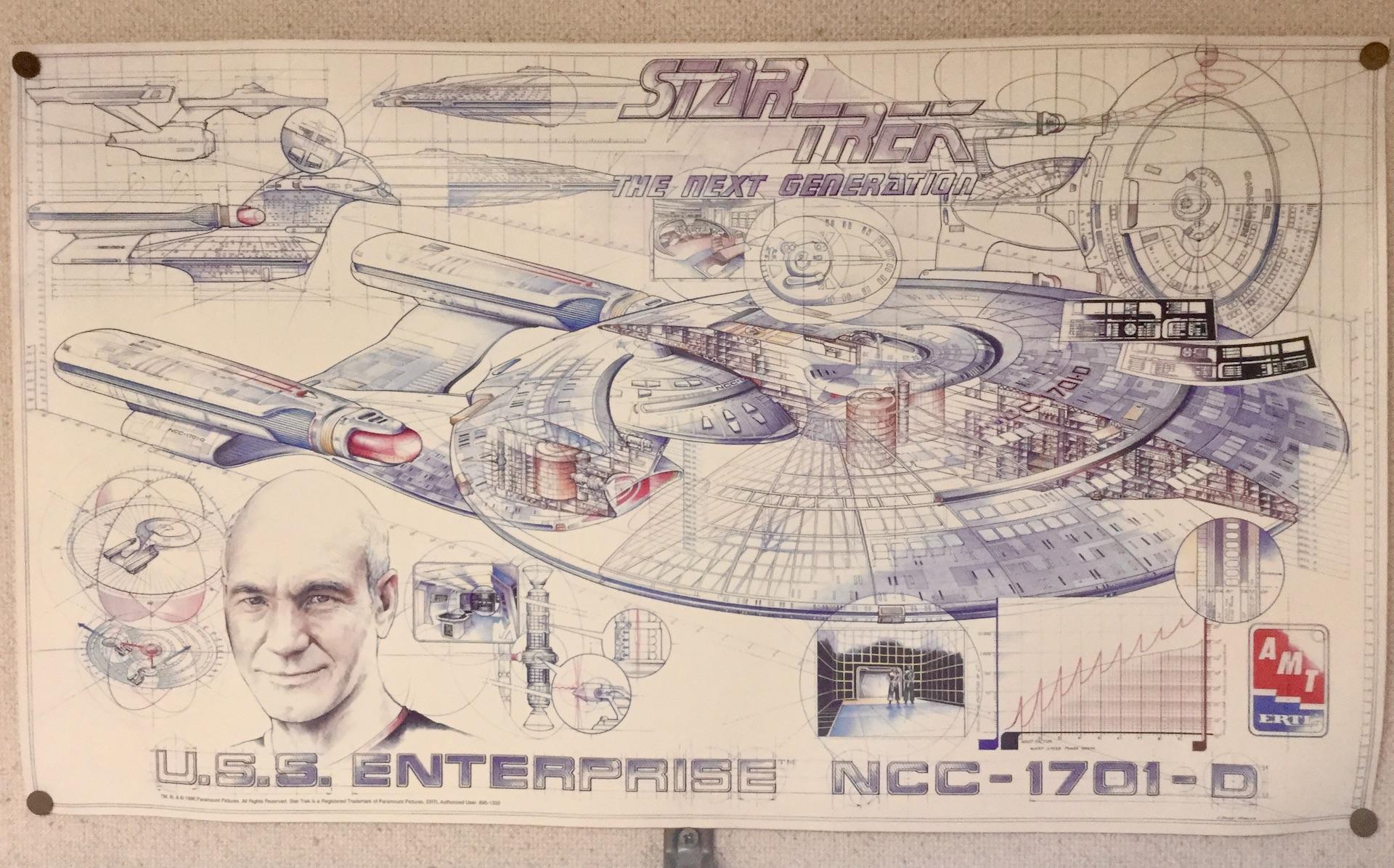 Amt製 Ncc 1701 Bエンタープライズ プラモデルの付録ポスター Amt 1 1000 スタートレックシリーズ Ncc 1701 B エンタープライズのレビュー ジグソー レビューメディア
