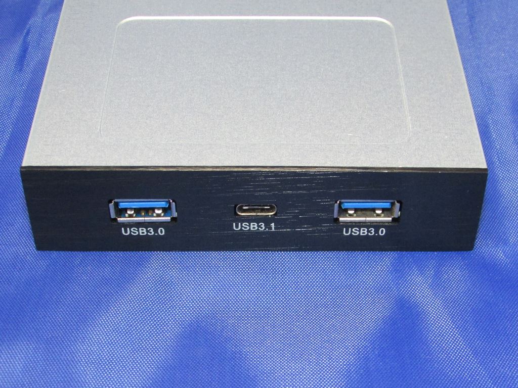 Usb 3 1 Type Cがフロントパネルにあると便利 アイネックス 3 5インチベイ Usb3 1 3 0 フロントパネル Pf 007のレビュー ジグソー レビューメディア