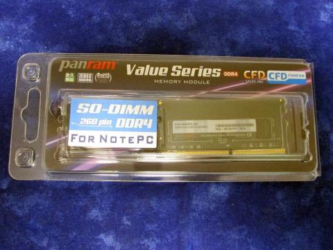 購入したが使えなかったCFDのDDR4 2666メモリ