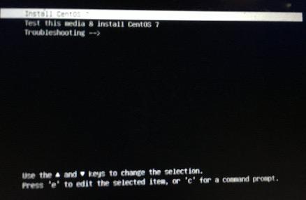 UEFIブート時のメニュー