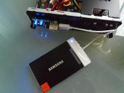 「SSD 830」を「SATA-USB変換ケーブル」でPC本体と接続が完了したら「Microsoft管理コンソール(MMC)」から「ディスクの管理スナップイン」を起動する