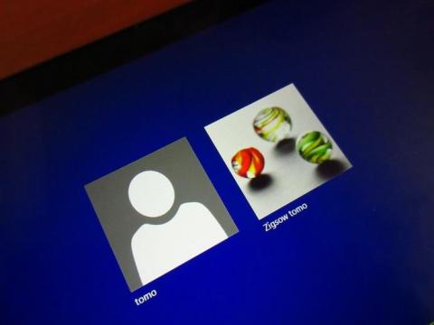 サインイン画面に追加したアカウントが表示された