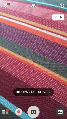 保存することができる動画が約 53:18 分で写真が 6,197 枚に増えた