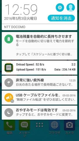 紫外線に注意が必要な場合には通知される