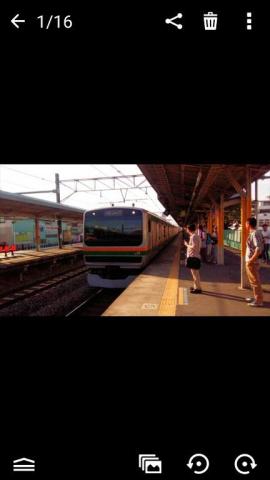 連射の写真を選択すると一枚目だけが表示されるので写真をタップする