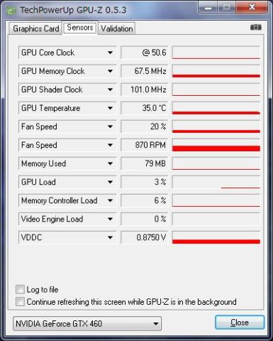 GPUアイドル時温度