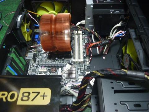 電源取り付け後