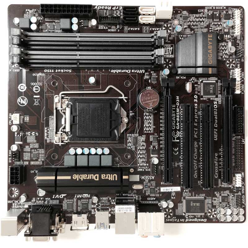Gigbyteの堅牢さと安心感を体現するb85マザー Gigabyte マザーボード Intel B85 Lga1150 Microatx Ga B85m D3hのレビュー ジグソー レビューメディア