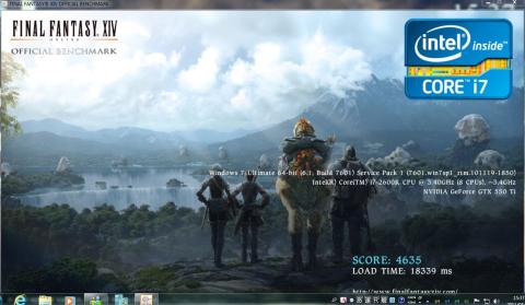 Fig.12 FFXIV (i7 2600K, 8GB, 80GB+500GB, GTX550 Ti)