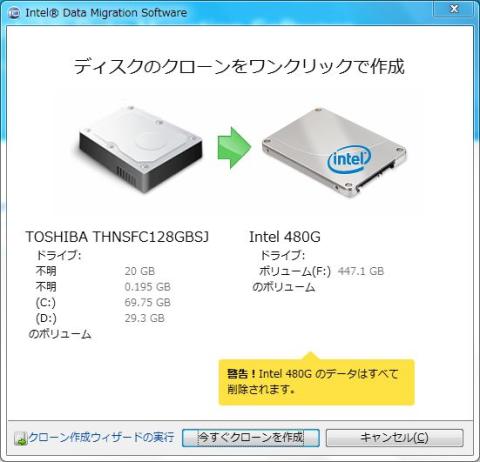 左下のウィザードを開始