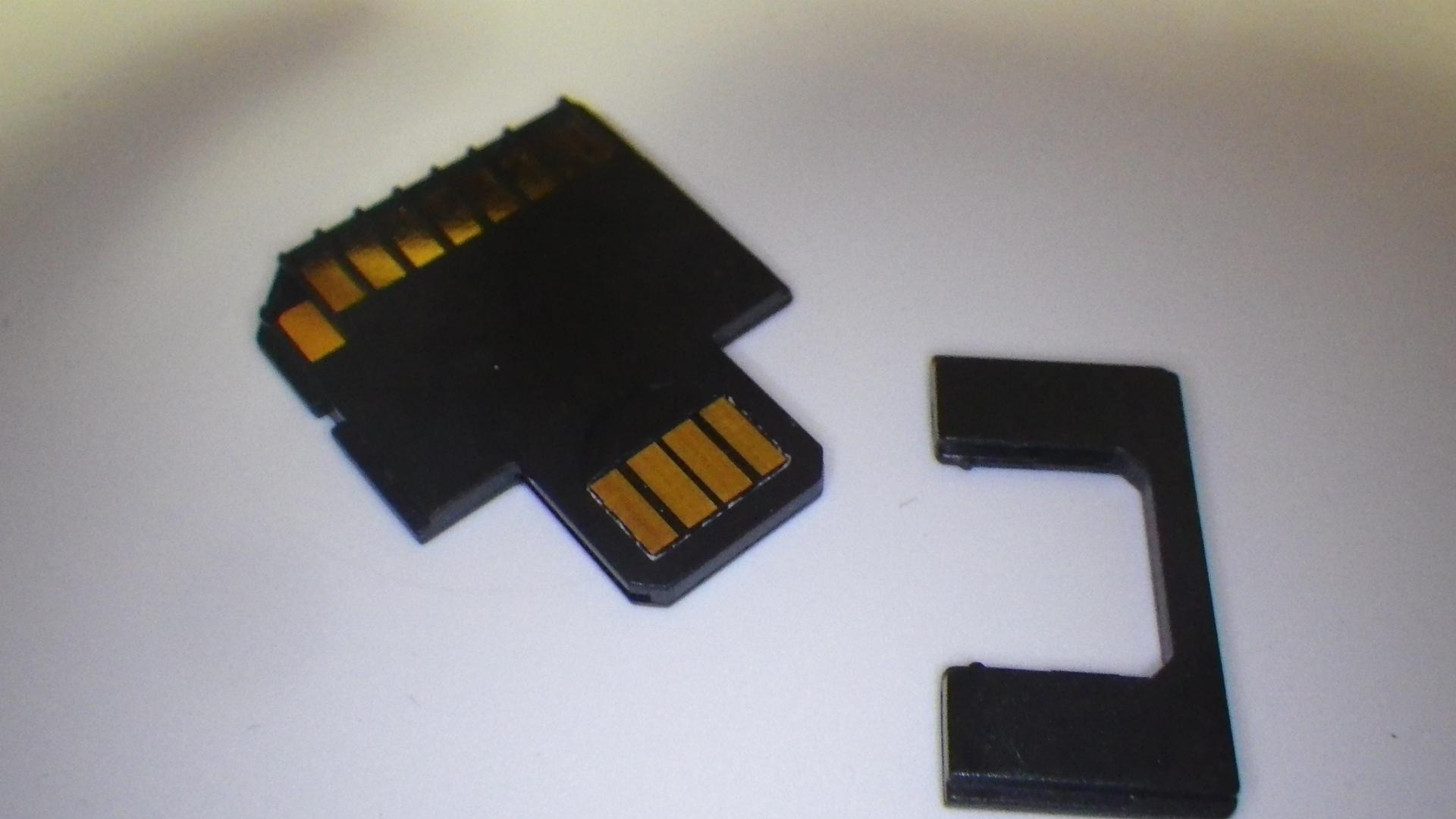 microSD→SD→USBアダプタ microSDカードの保管にも良い TTB microSD → SD