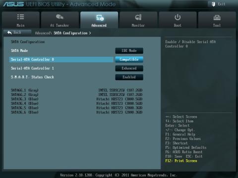 UEFI BIOS SATA IDE Compatible Mode