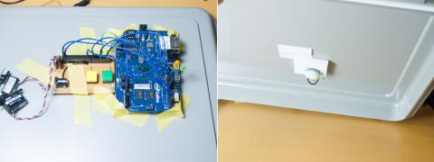 テープで実装。