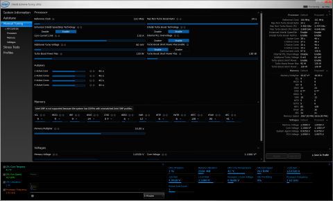 Intel Extreme Turning Utility