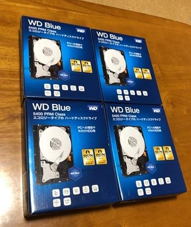 自宅10Gbe化計画⑥ - WD HDD 内蔵ハードディスク 3.5インチ 4TB WD Blue WD40EZRZ-RT2 SATA6Gb
