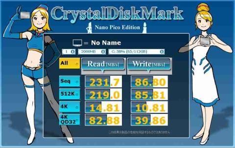 Cドライブ 換装後 2000MB