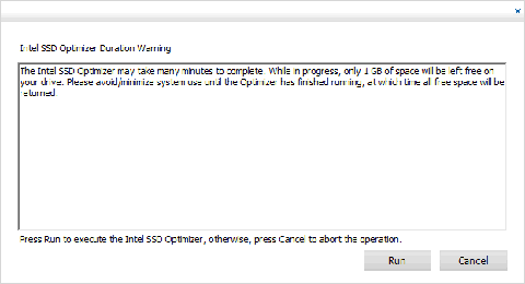 「完了までちょっと時間かかる場合もあるよ。その間無茶しないでね。」と警告されますが、おもむろに「Run」をクリック