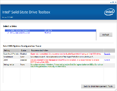 どうやら、私の環境ではSuperfetch/Prefetch、DIPMが最適化されていない様です。