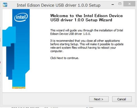 セットアップ開始