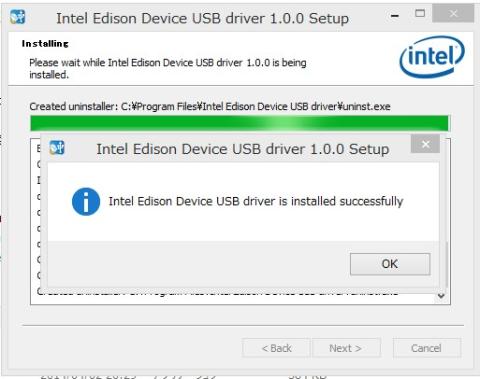 インストール完了