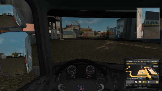 運転席。設定は「中」、通常30fpsでます