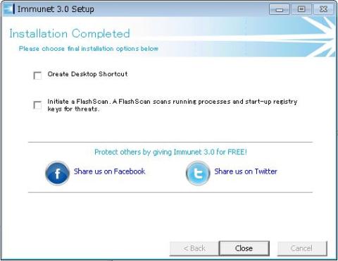 インストール完了