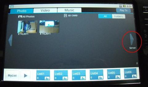 右のserverを選択