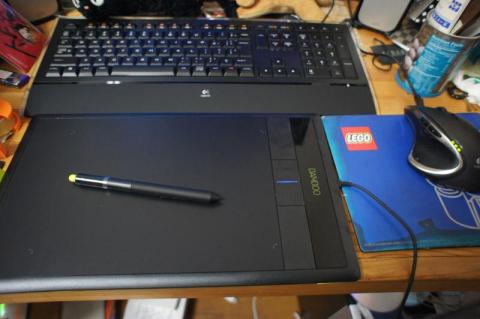 机上に置いてみた