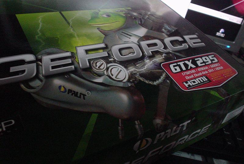 2枚目として購入しました。 Palit GeForce GTX 295搭載 ： GTX295