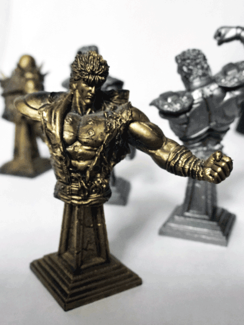 やっぱりブタか…ブタは屠殺場へ行け！」 - ケンシロウ胸像（金） 真