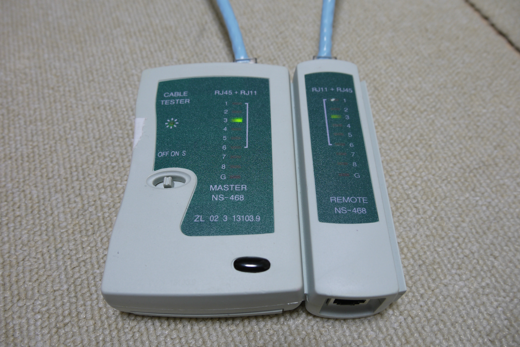 LANケーブル自作するためには必要でしょ？ NS468 CABLE TESTER （RJ45、RJ11ケーブルテスター）のレビュー