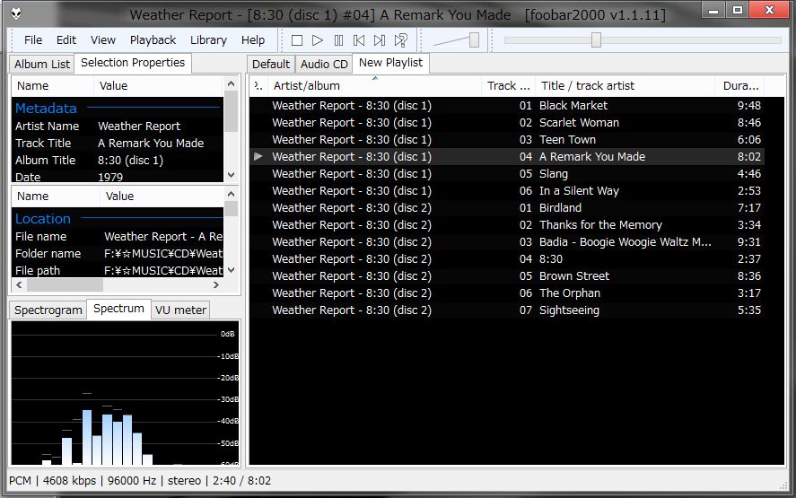 色々なフォーマットの音楽ファイル再生やcdのwavリッピングに使ってます Foobar00のレビュー ジグソー レビューメディア