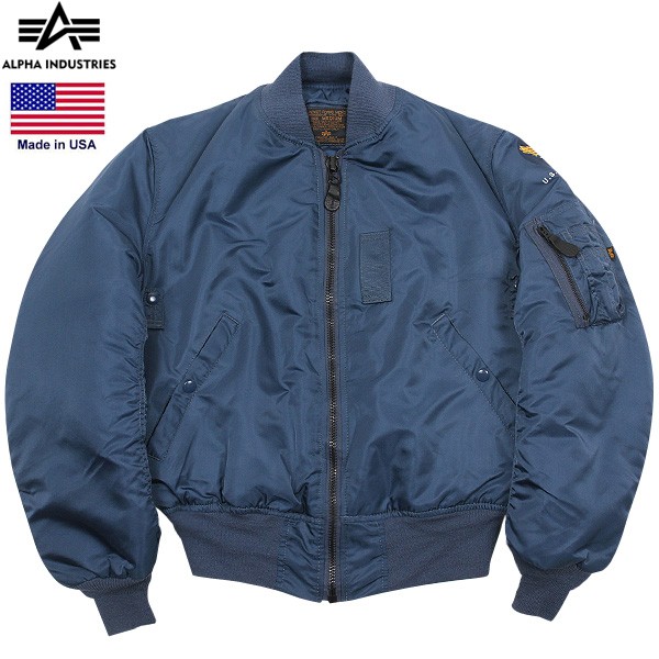 Alpha Made In U S A Vintage Ma 1フライトジャケット Navy