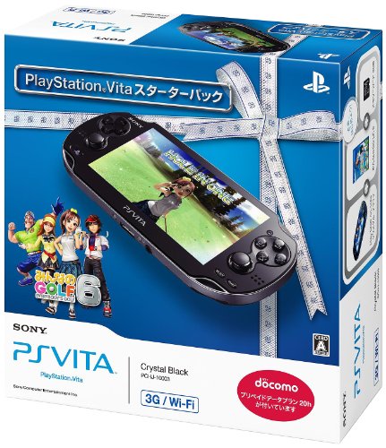 値下げしたので - PlayStation Vita 3G/Wi-Fiモデル クリスタル・ブラック スターターパック (PCHJ-10003