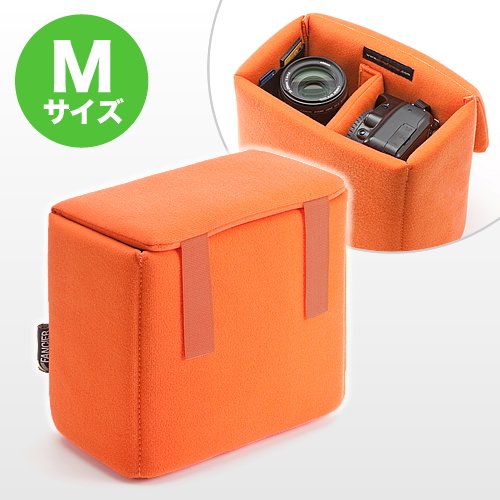 楽天セールで半額だったので サンワダイレクト インナーカメラバッグ ソフトクッションボックス トールサイズ 200BG019Mのレビュー