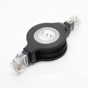 100円ショップのリール式LANケーブル - リール式LANケーブル CW