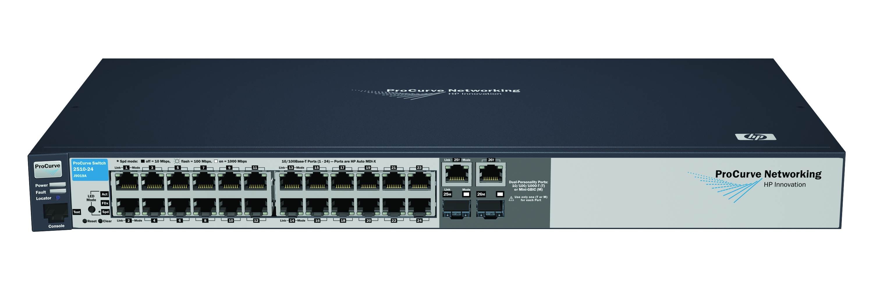 24ポートのL3スイッチHUB。もらったけど使わないので友人へプレゼント ヒューレット・パッカード ProCurve Switch