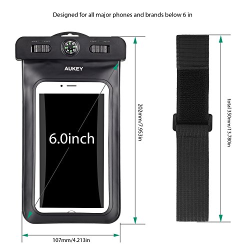 機能も増えた防水ケース Aukey スマホ用 防水ケース アームバンド 羅針盤付き Iphone 6s 6s Plus 6 Samsung Galaxy Nexus Sonyなど対応 Pc T6のレビュー ジグソー レビューメディア