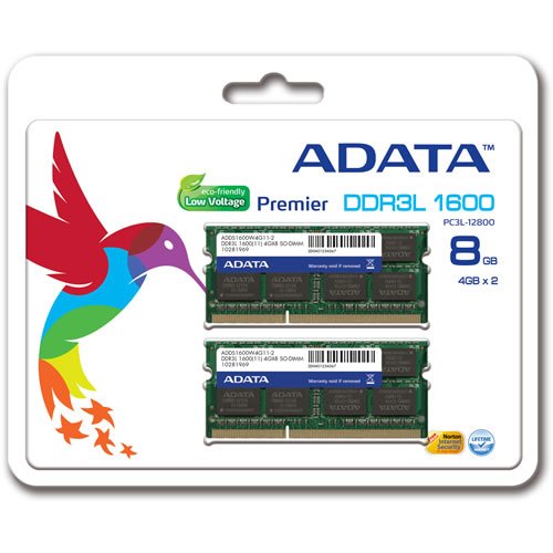 NUC向けに調達した安価なメモリ - ADATA ADDS1600W4G11-2 SO-DIMM DDR3L PC3L-12800 8GB