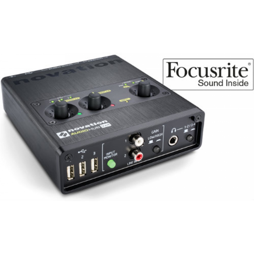 DJでもDTMでも使えるオーディオインターフェイス！Novation AudioHub 2X4 Novation AudioHub 2x4